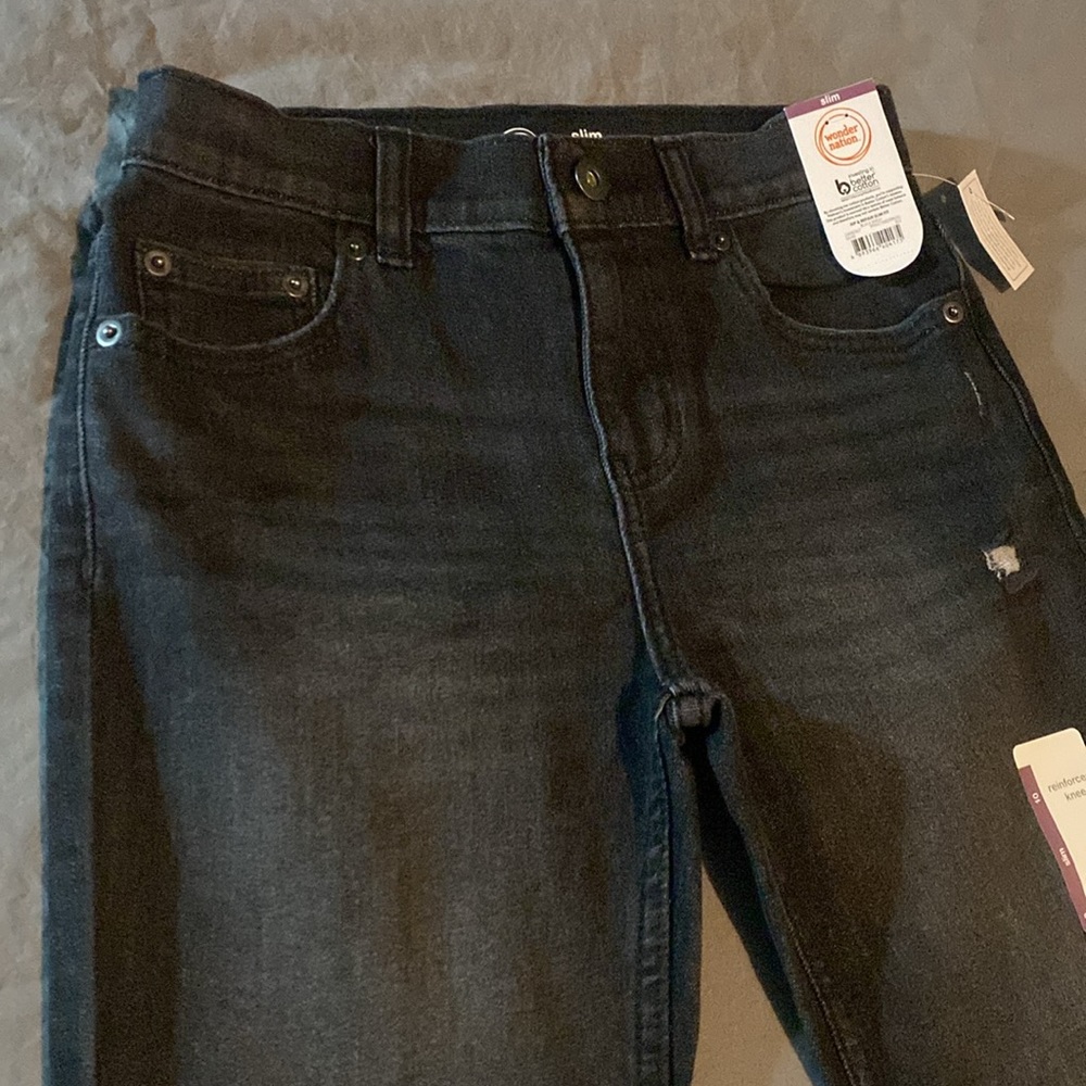 Wonder Nation slim fit Rip & Repair jeans